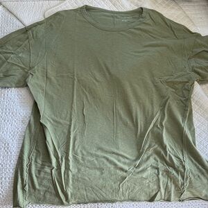 AE Raw Hem Oversized Tunic Tee